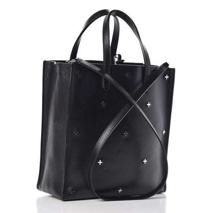 Givenchy Calfskin Stud Embellished Small Stargate Shopper Tote Black 4 of 18