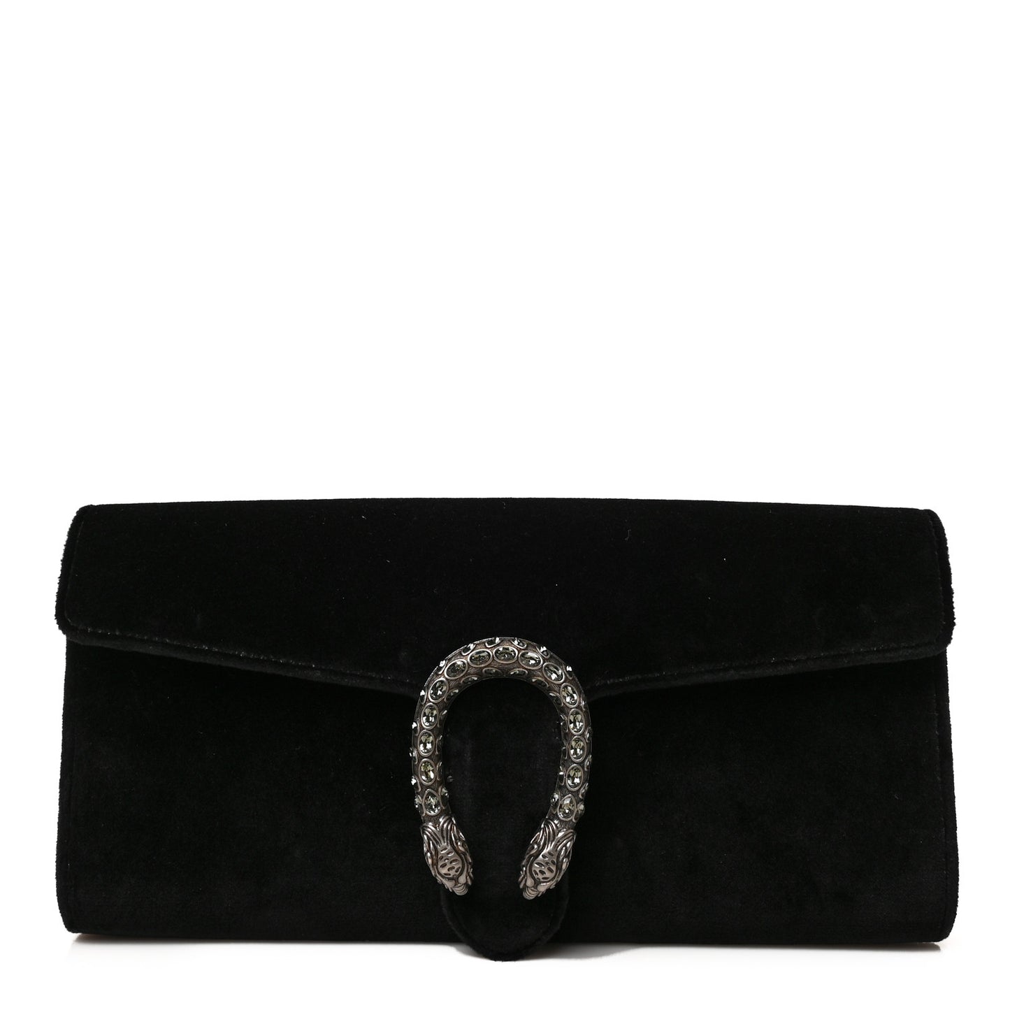 Velvet Dionysus Clutch Black