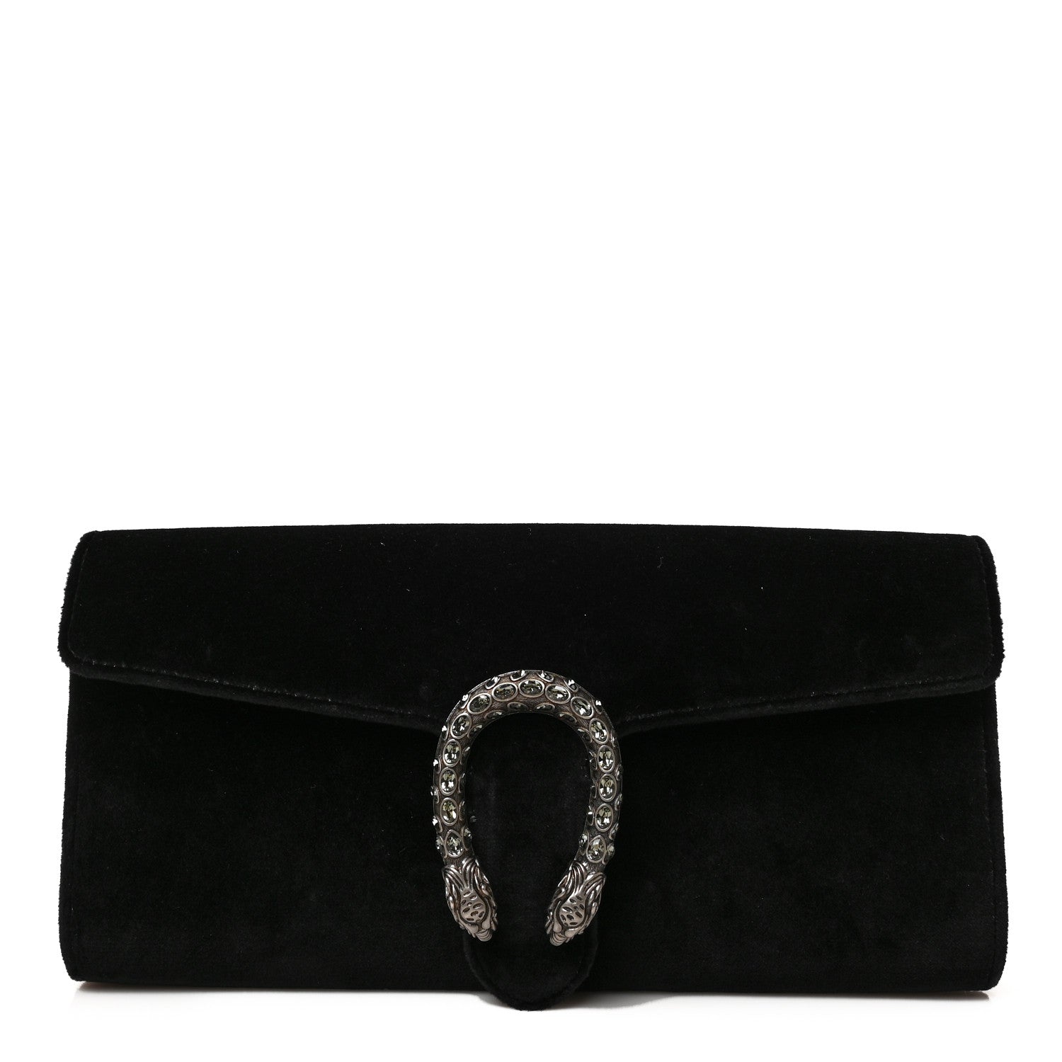 Gucci Velvet Dionysus Clutch Black 1 of 9