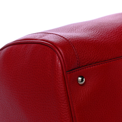 Gucci Pebbled Calfskin Medium Soho Boston Red 10 of 11