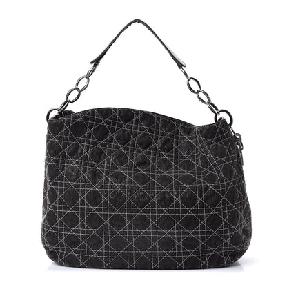 Christian Dior Goatskin Cannage Medium Lady Dior Hobo 1 of 7