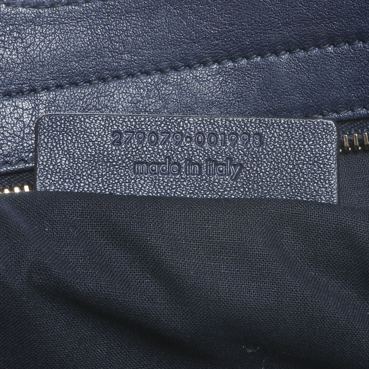 Saint Laurent Leather Medium Cabas Chyc Navy 7 of 7