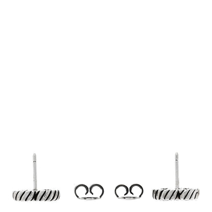 Gucci Sterling Silver Torchon Double G Earrings 3 of 4