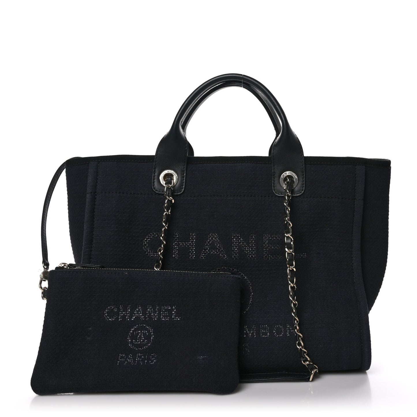 Mixed Fibers Small Deauville Tote Black