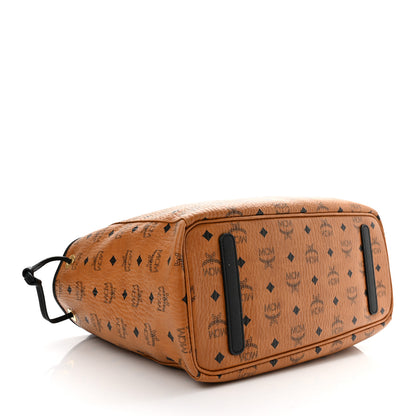 MCM Visetos Medium Project Reversible Shopper Tote Cognac 4 of 17