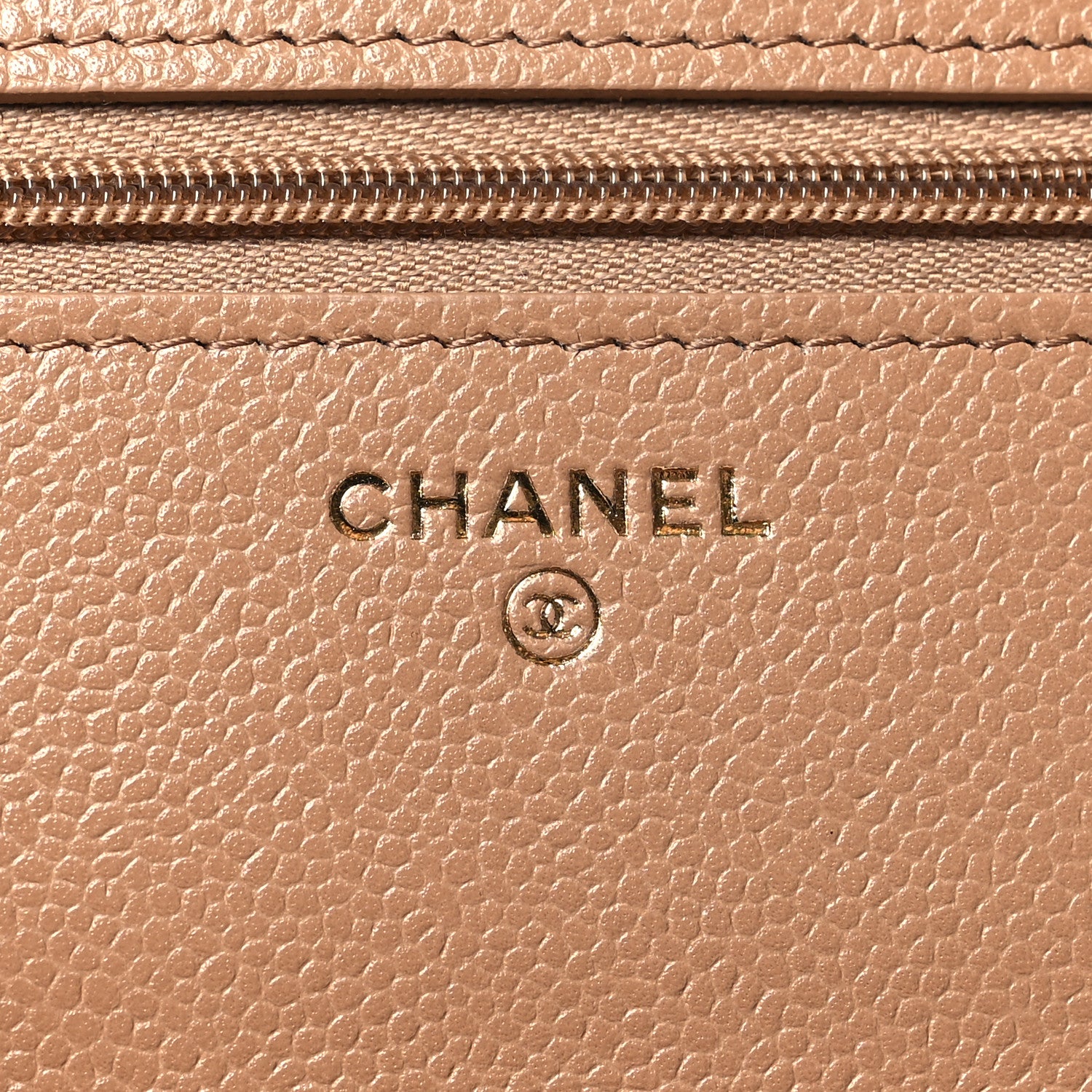 Chanel Caviar Quilted Multi Chain Wallet On Chain WOC Beige 5 of 10
