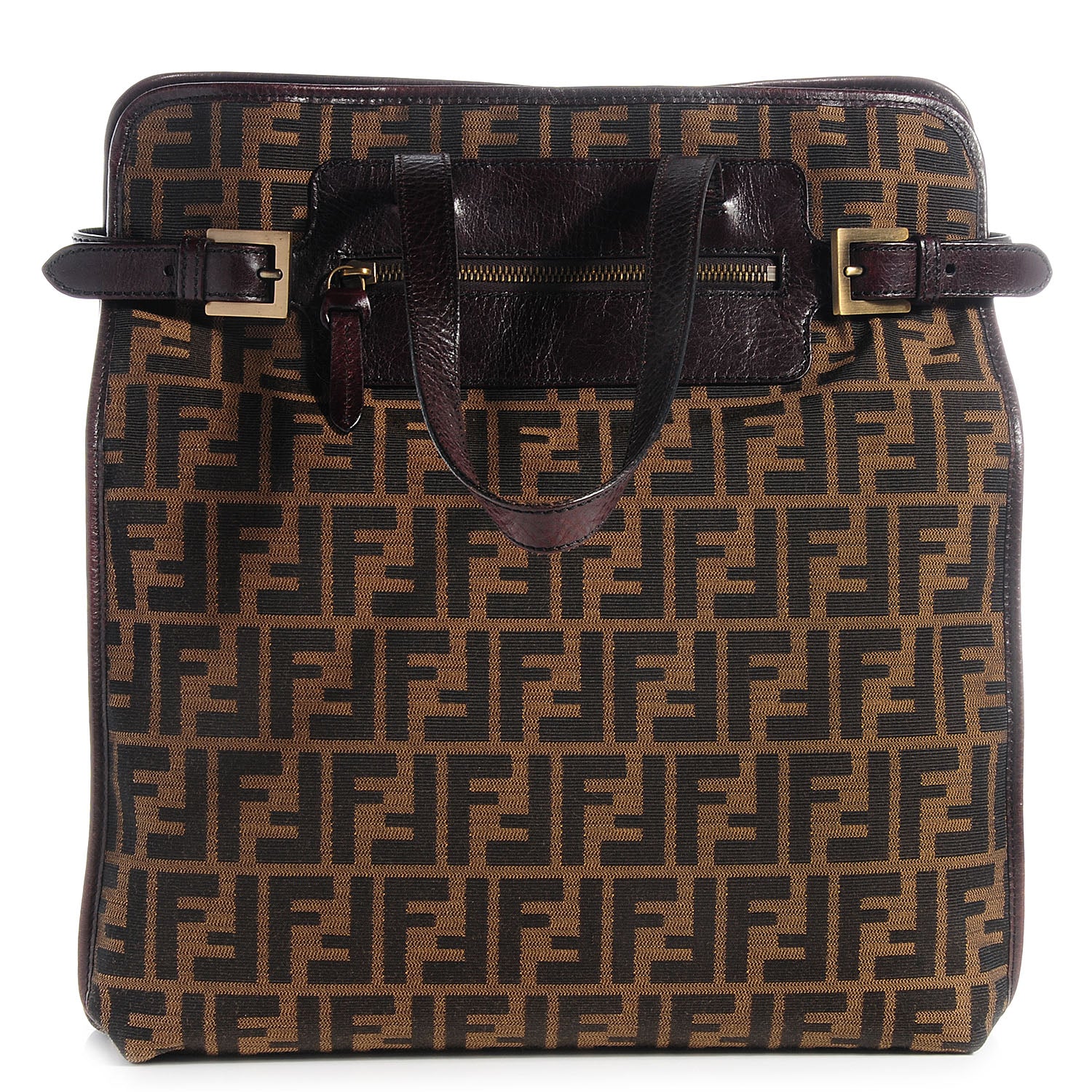 Fendi Zucca Shopper Tote Tobacco 1 of 10