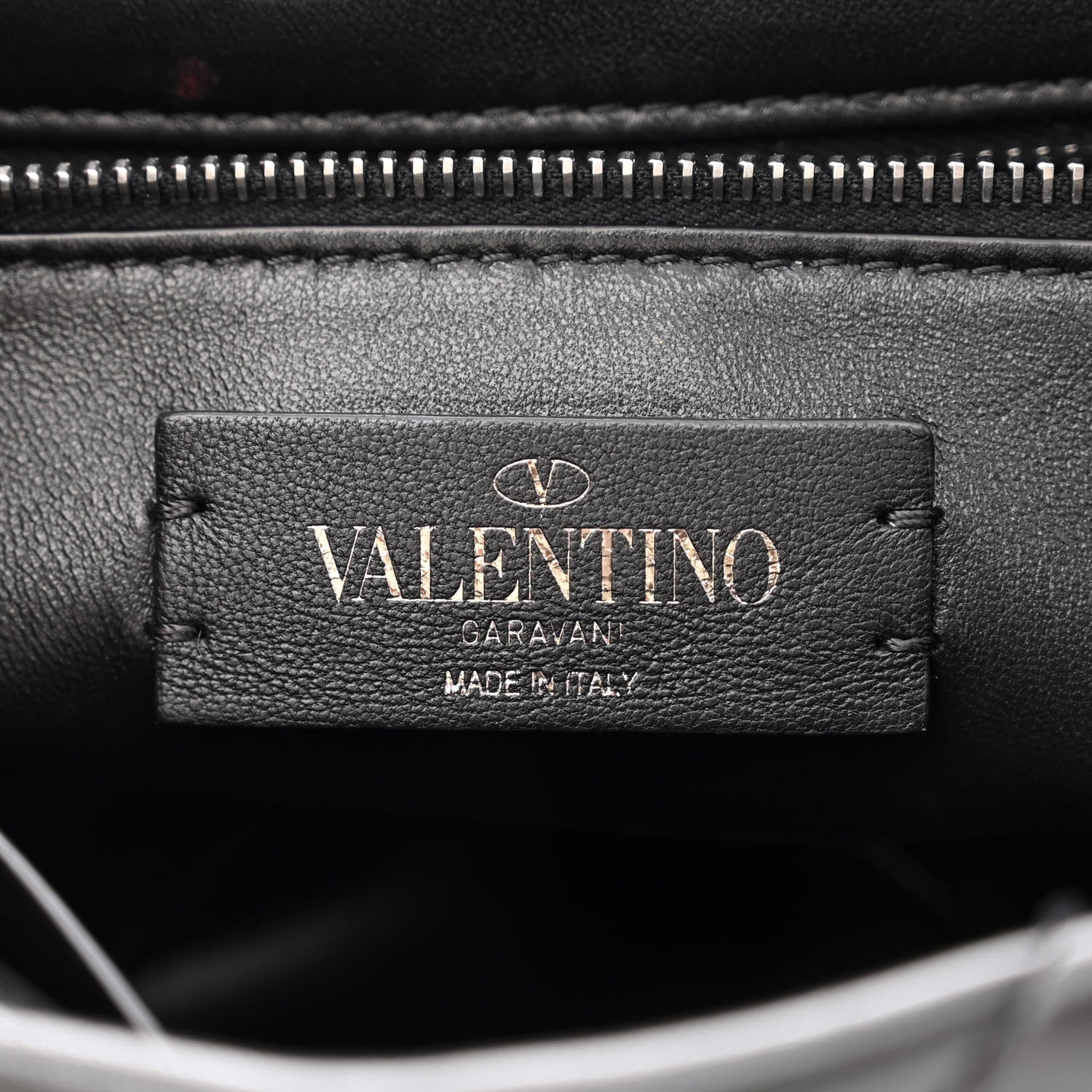Valentino Garavani Nappa Monochrome Medium Roman Stud Shoulder Bag Black 6 of 11