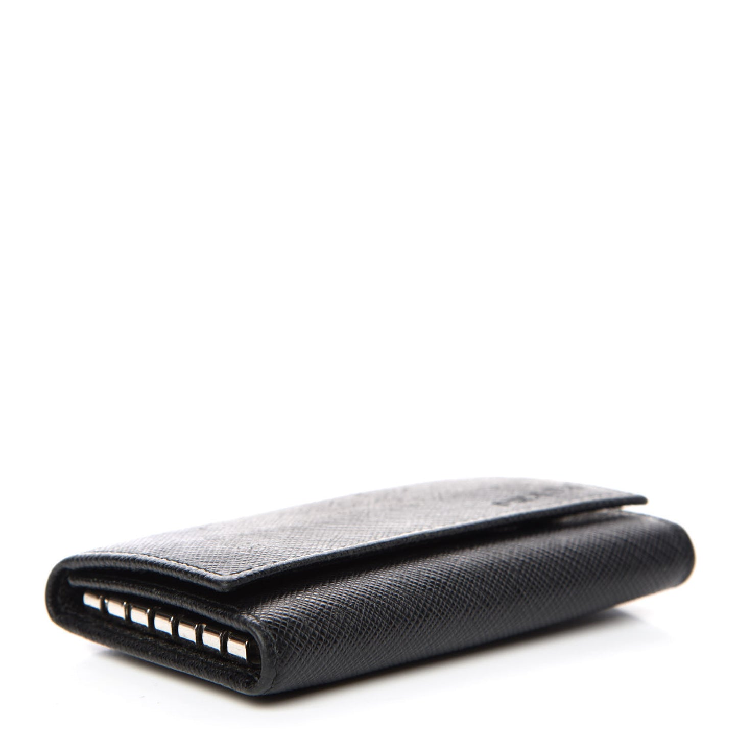 Saffiano 6 Key Holder Black
