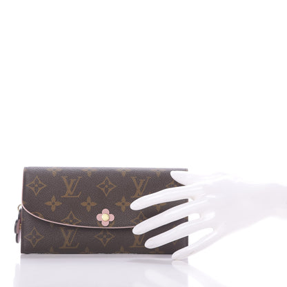 Louis Vuitton Monogram Bloom Flower Emilie Wallet 2 of 11