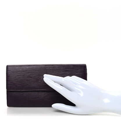 Louis Vuitton Epi Sarah Wallet Cassis 2 of 8