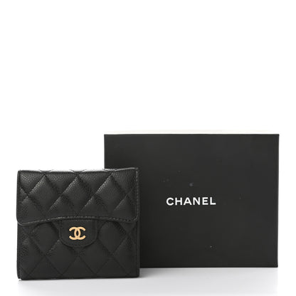 Chanel Caviar Quilted Compact Flap Wallet Black 8 of 8