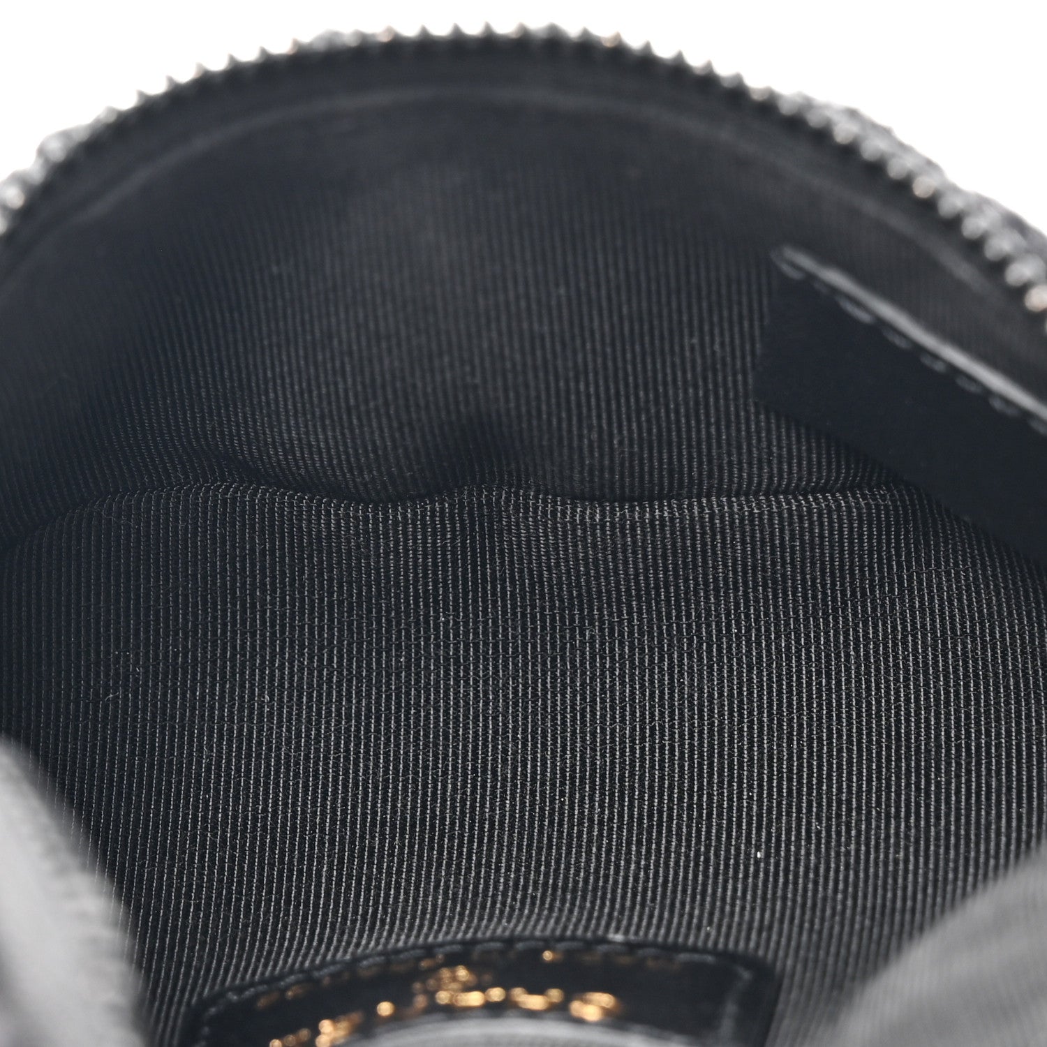 Chanel Tweed Lambskin Quilted Arm Coin Purse Black 5 of 7