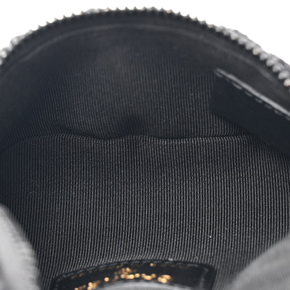 Chanel Tweed Lambskin Quilted Arm Coin Purse Black 5 of 7