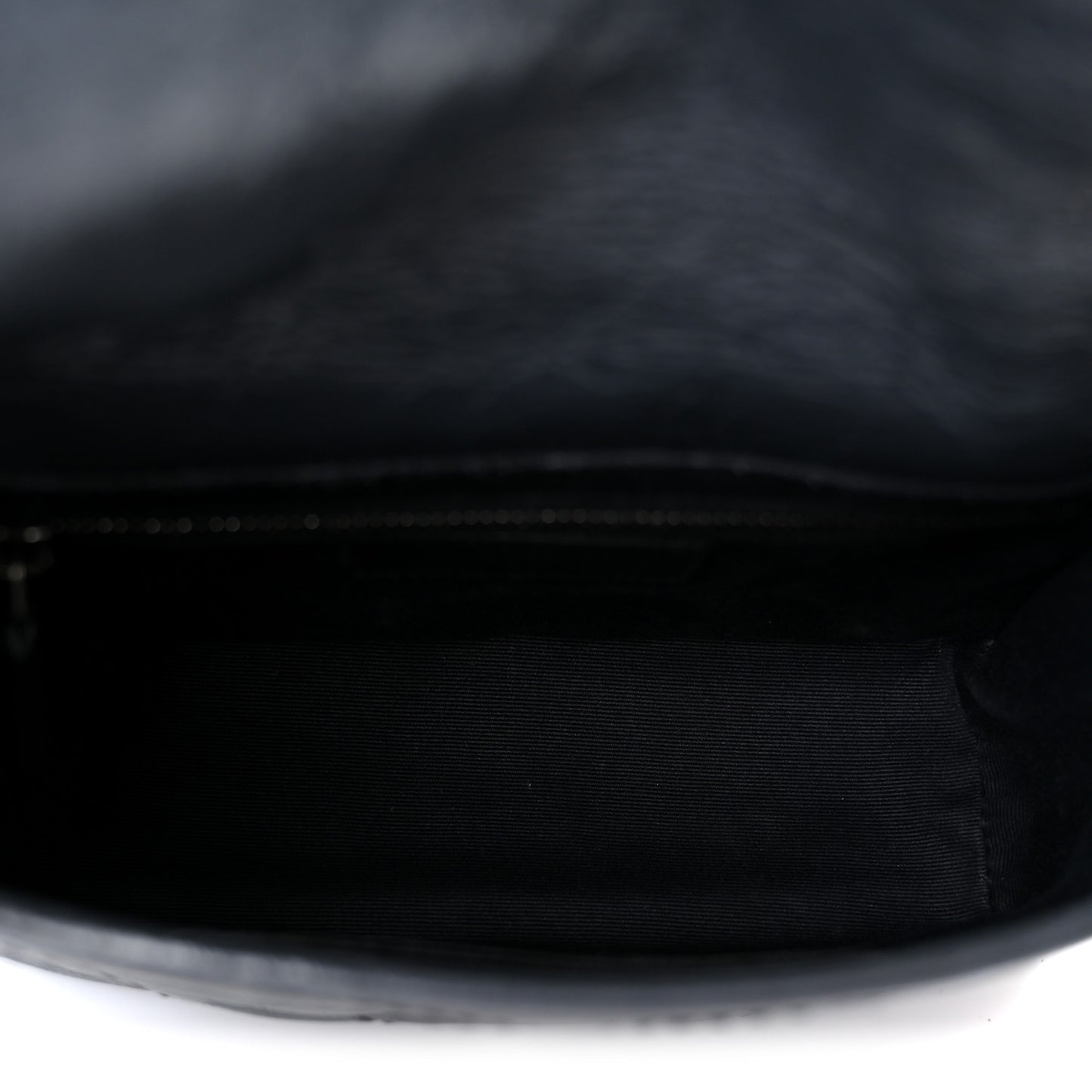 Crinkled Calfskin Matelasse Monogram Niki Chain Wallet Dark Smog