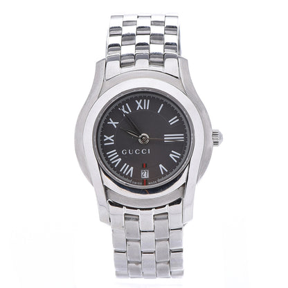 Gucci Stainless Steel 27mm 5500L Quartz Watch Black 1 of 8