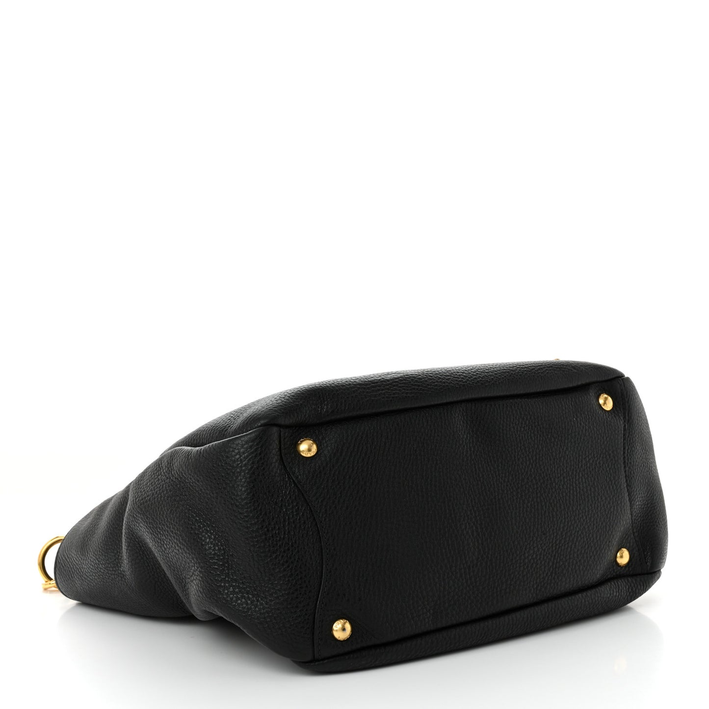 Vitello Daino Side Pocket Hobo Black