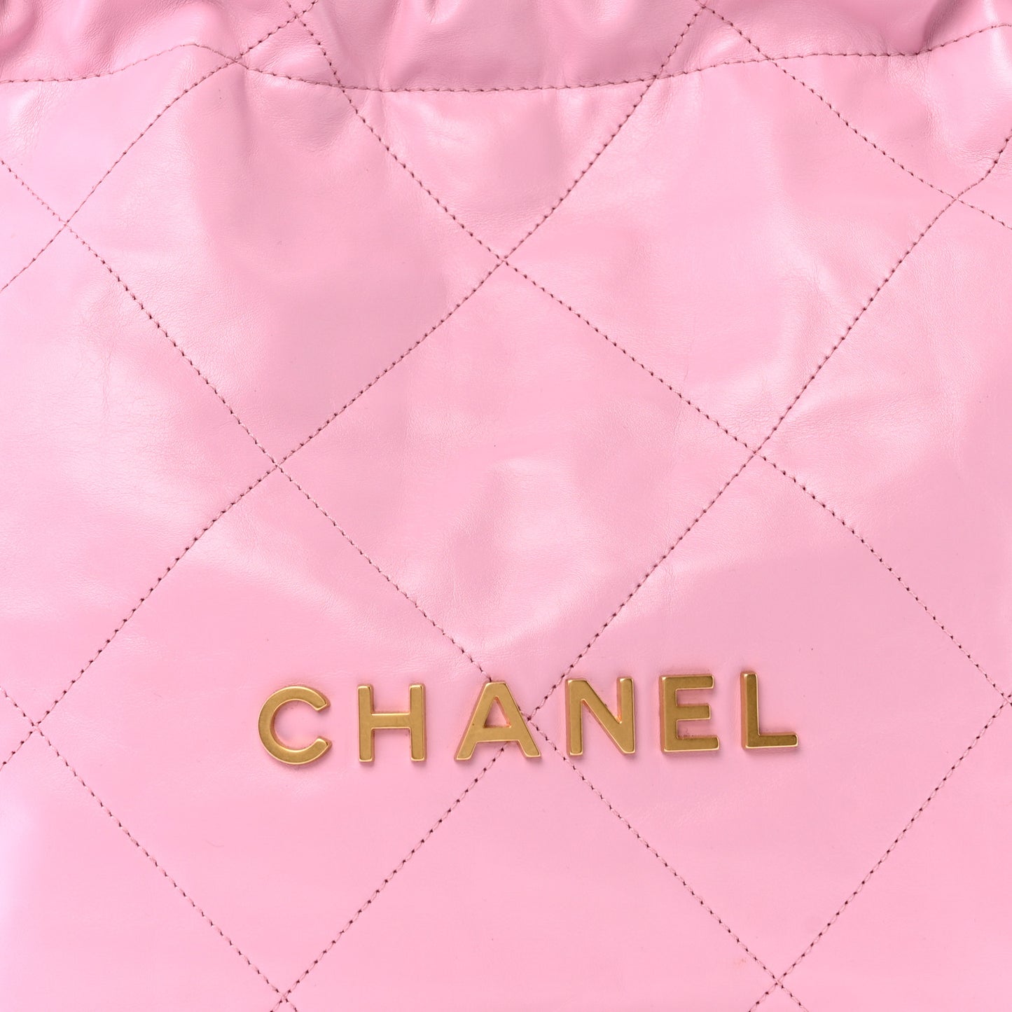Shiny Calfskin Quilted Small Chanel 22 Lilac