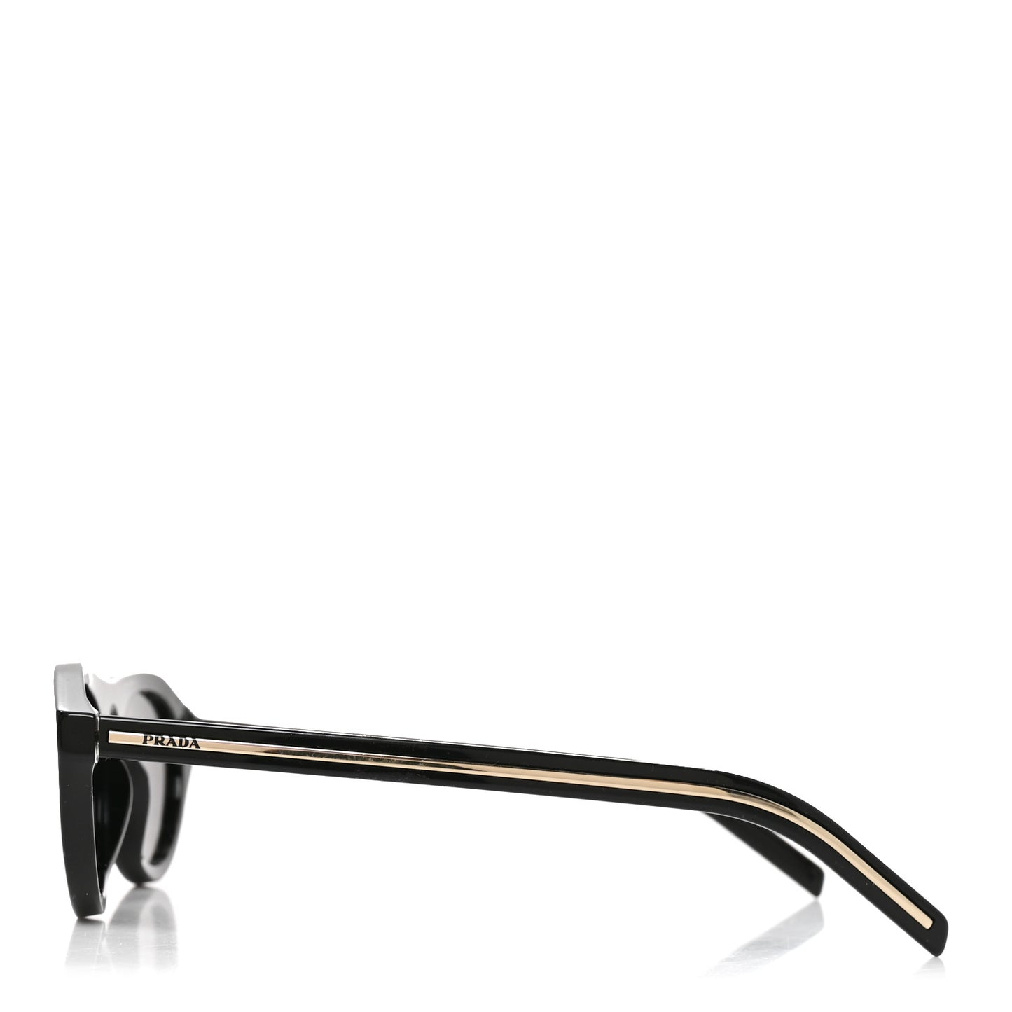 Acetate Iconic Metal Plaque Sunglasses SPR B15 Black