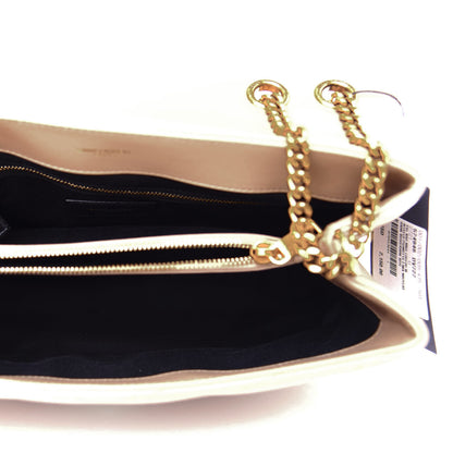 Saint Laurent Calfskin Y Quilted Monogram Medium Loulou Chain Satchel Dark Beige 5 of 11