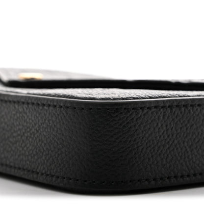 Louis Vuitton Empreinte Pochette Felicie Chain Wallet Black 9 of 11