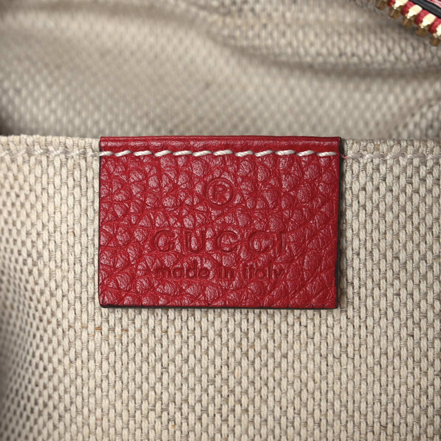 Pebbled Calfskin Small Soho Disco Bag Tabasco Red