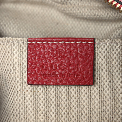Gucci Pebbled Calfskin Small Soho Disco Bag Tabasco Red 6 of 11