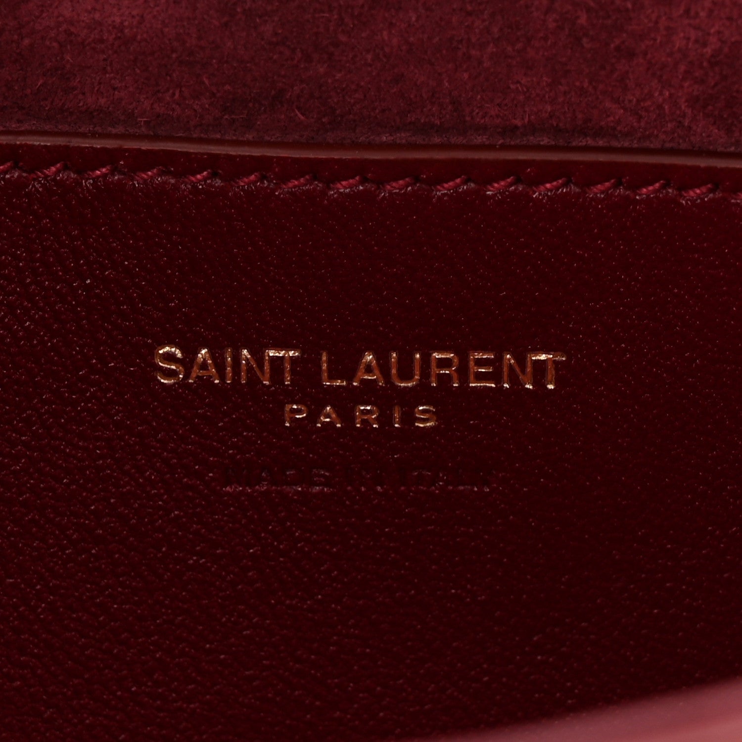 Saint Laurent Patent Calfskin Le 5 A 7 Mini Hobo Red Grenat 6 of 9