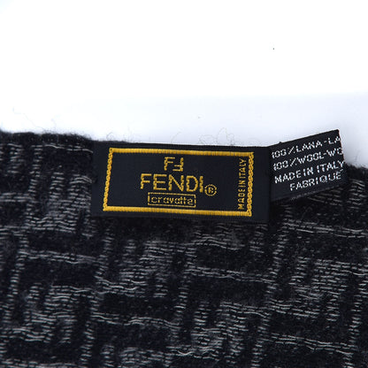 Fendi Wool FF Scarf Grey Black 4 of 8