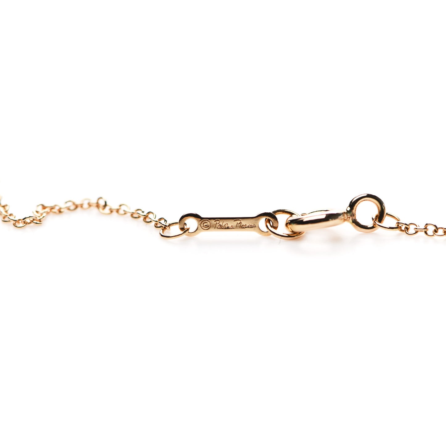 18K Rose Gold Diamond Small Paloma's Graffiti Love Pendant Necklace