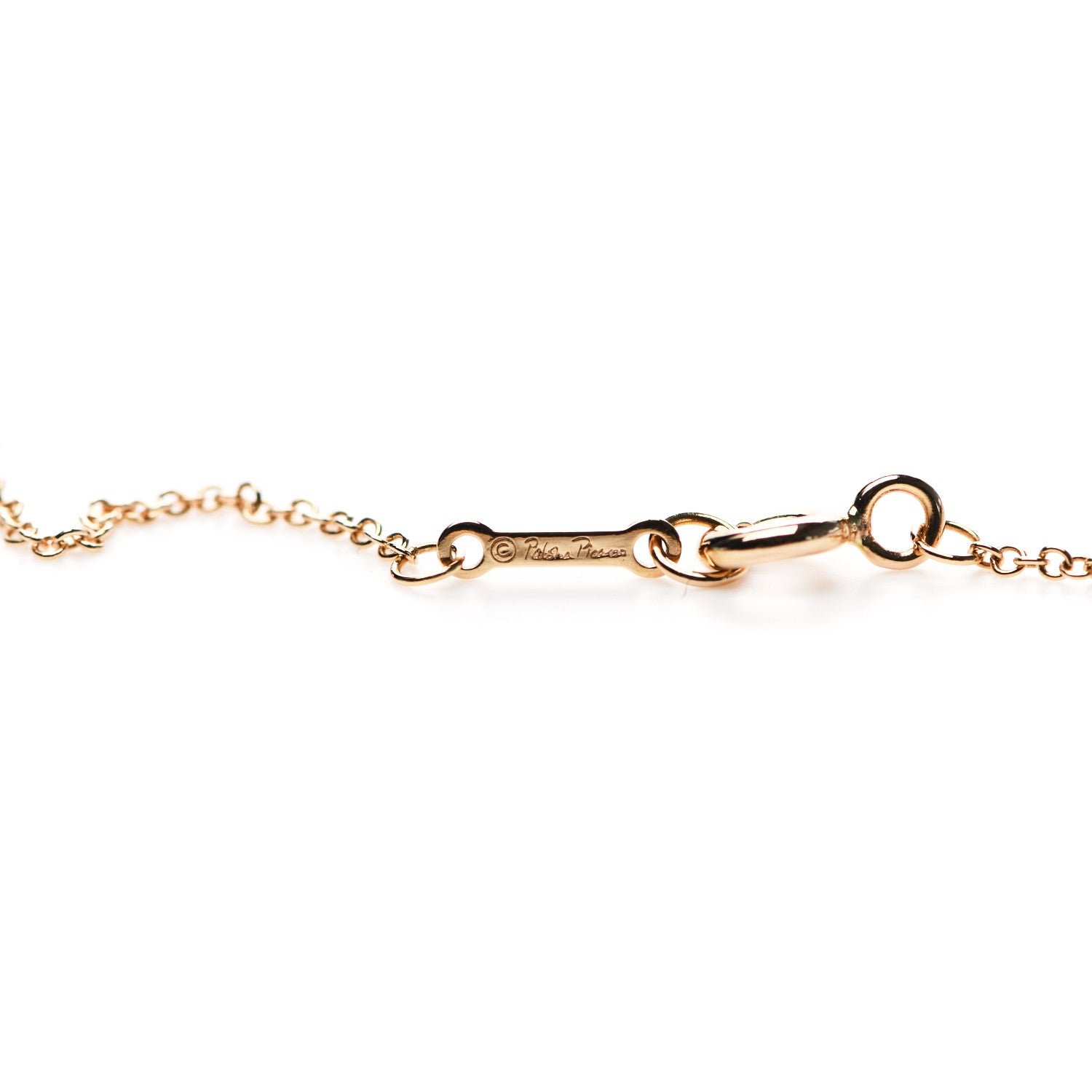 Tiffany 18K Rose Gold Diamond Small Paloma's Graffiti Love Pendant Necklace 4 of 6