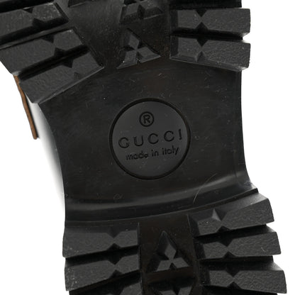 Gucci Cordovan Lux Womens Harald Horsebit 25mm Platform Loafers 35.5 Black 7 of 9