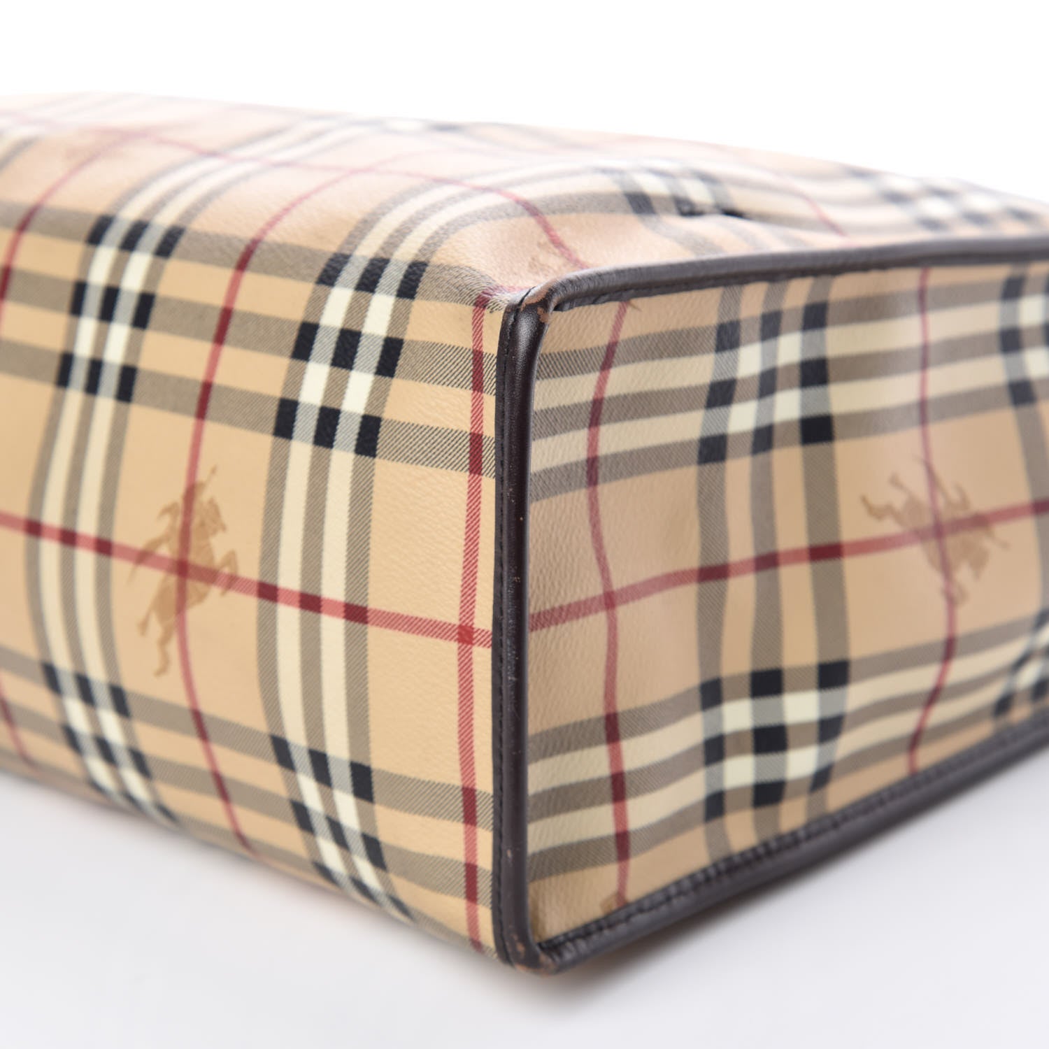 Burberry Haymarket Check Tote Chocolate 6 of 13
