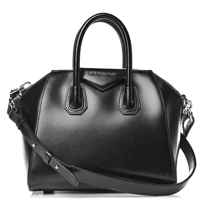 Givenchy Shiny Lord Calfskin Mini Antigona Black 1 of 12