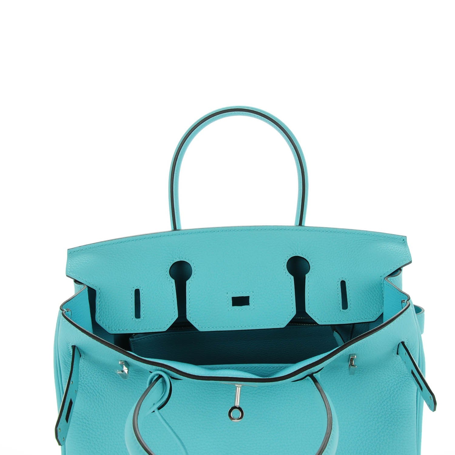 Hermes Togo Birkin 30 Bleu Atoll 21 of 23