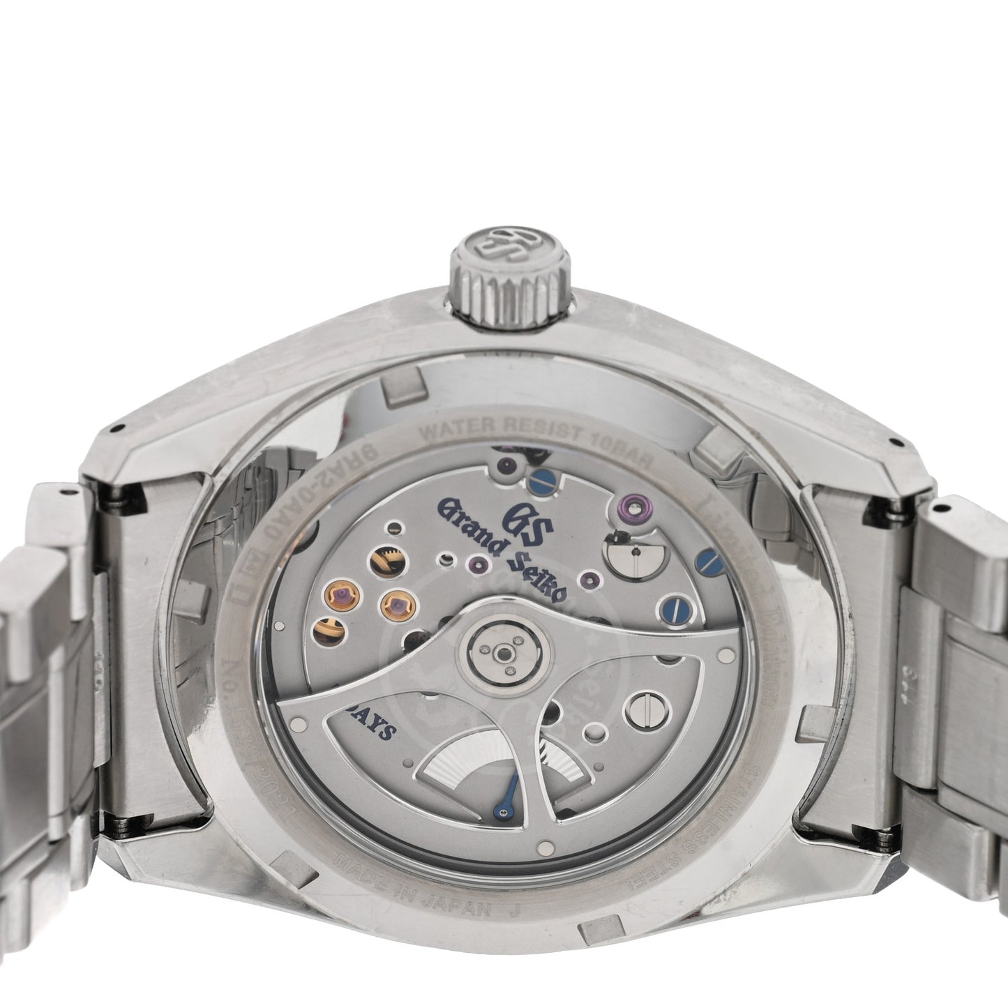 Stainless Steel 40mm Evolution 9 Spring Drive Automatic Watch Blue SLGA007