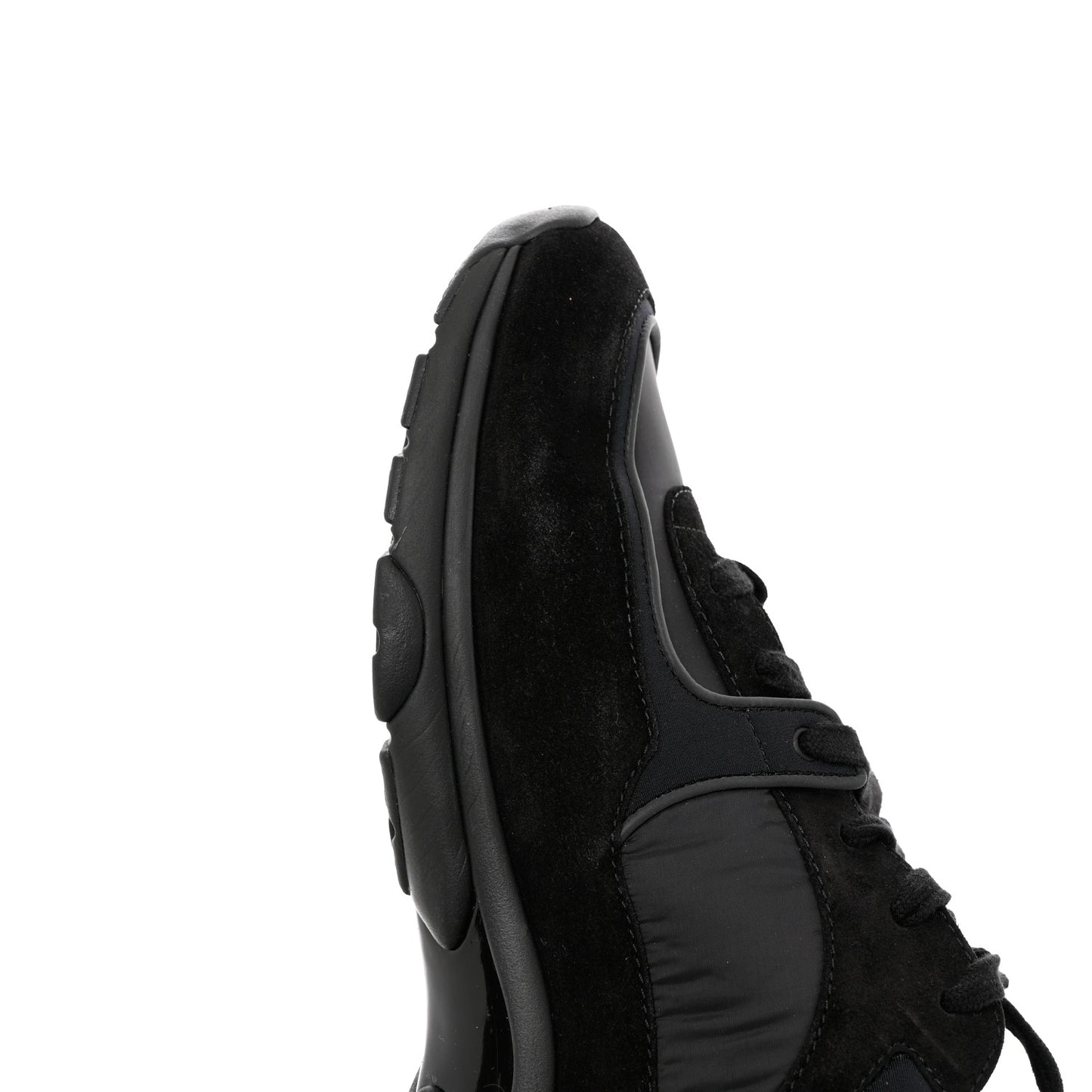 Kid Suede Calfskin Mens Sneakers 44 Black