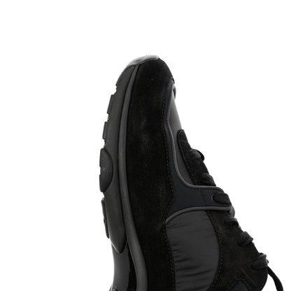 Chanel Kid Suede Calfskin Mens Sneakers 44 Black 9 of 12