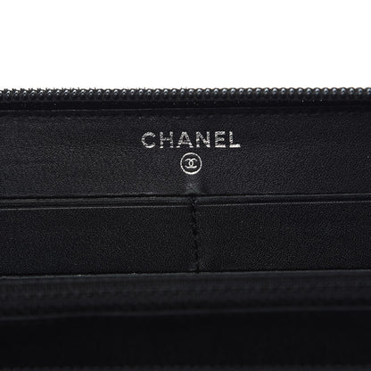 Chanel Caviar Large Timeless CC Zip Around Wallet Black 6 of 12