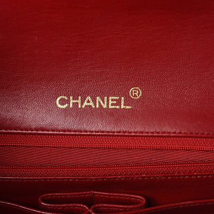 Chanel Lambskin Quilted Small Single Flap Red 6 of 12