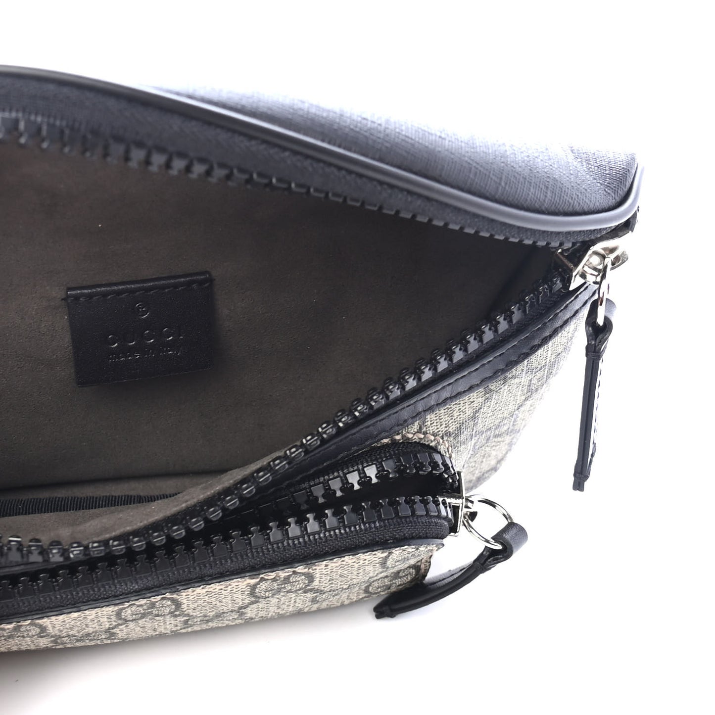 GG Supreme Monogram Belt Bag Black