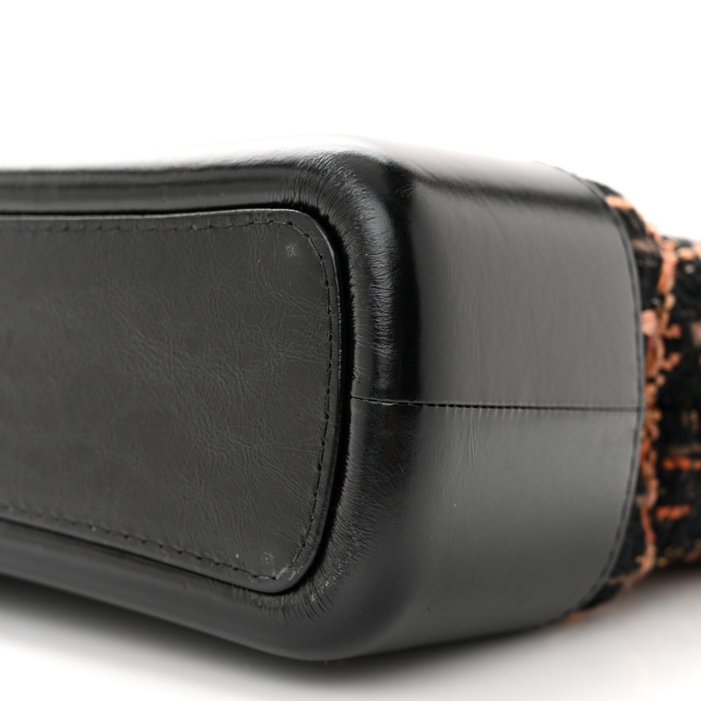 Tweed Calfskin Medium Gabrielle Hobo Black Brown