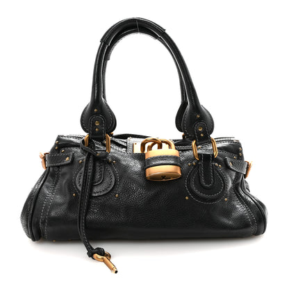 Chloe Calfskin Medium Paddington Satchel Black 1 of 9