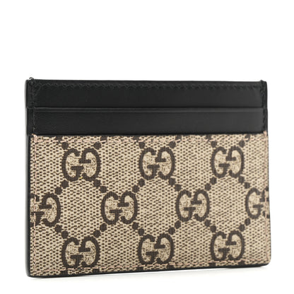 Gucci GG Supreme Monogram Kingsnake Card Holder Beige Black 3 of 6
