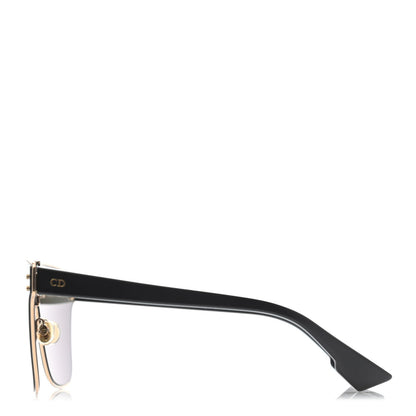 Christian Dior Diorizon1 Mirrored Sunglasses Gold Black 3 of 4