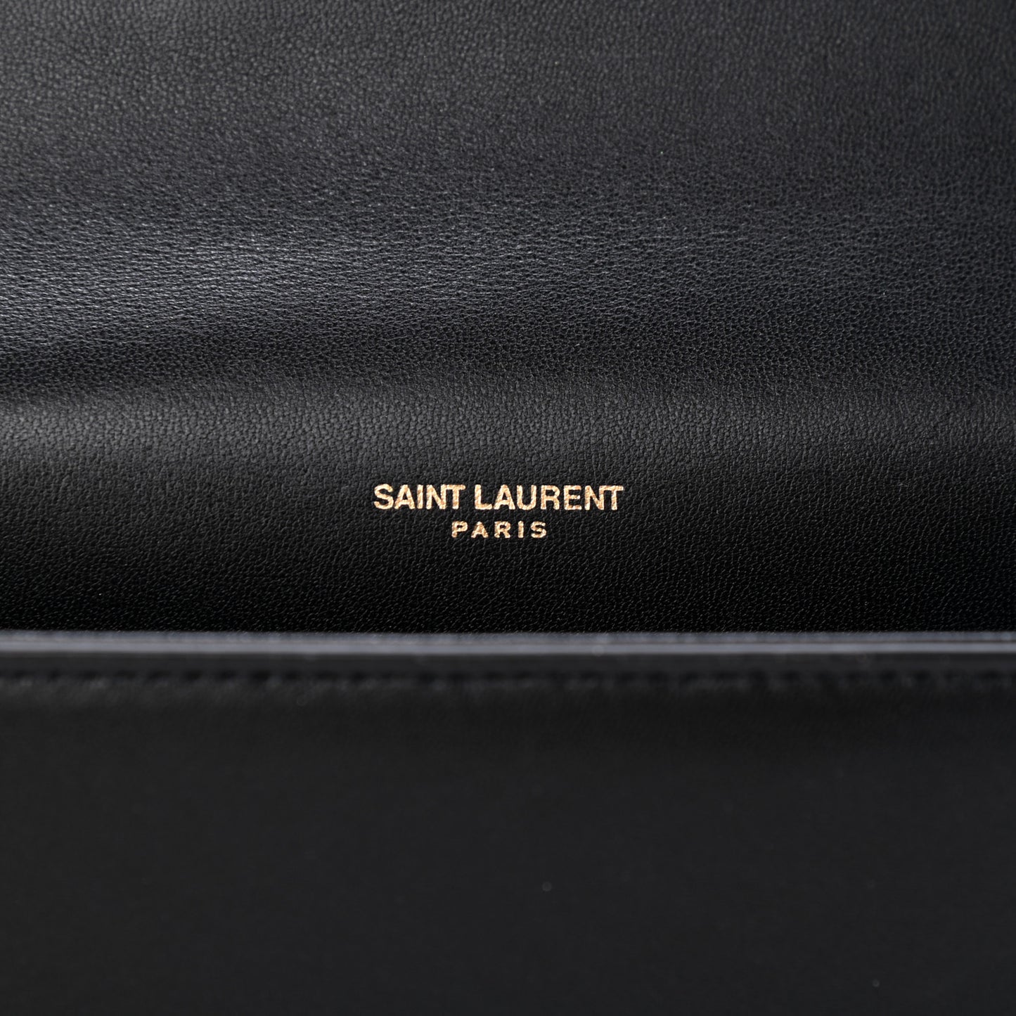 Calfskin Crystal Medium Monogram Kate Satchel Black