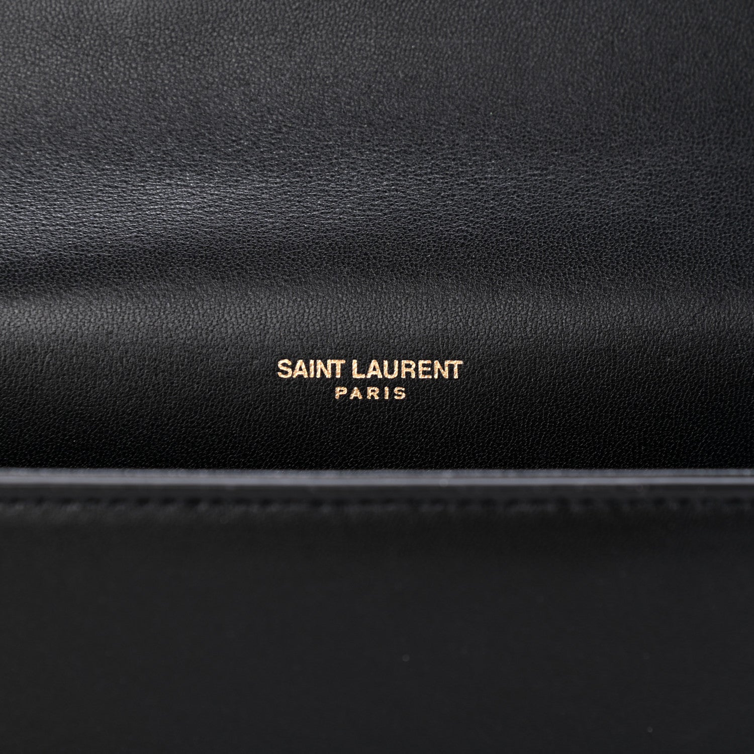 Saint Laurent Calfskin Crystal Medium Monogram Kate Satchel Black 6 of 7