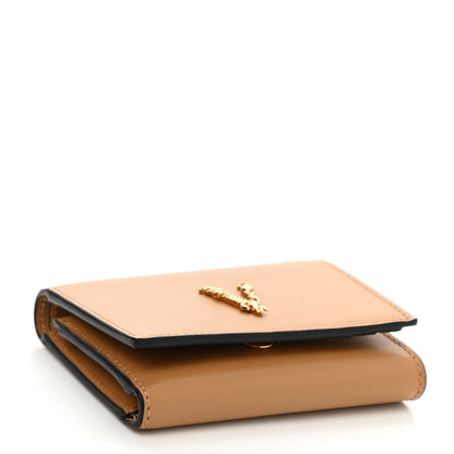 Versace Vitello Virtus Tri-Fold Wallet Caramel 4 of 8