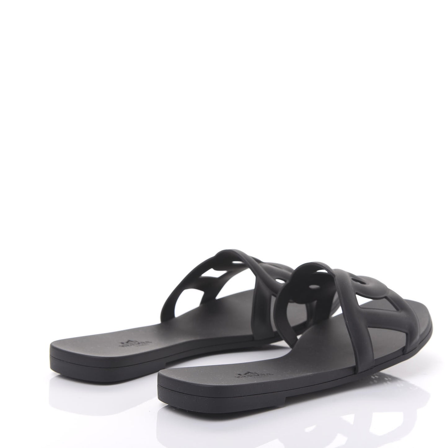 Rubber Aloha Sandals 38 Black