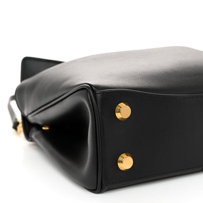 Balenciaga Natural Smooth Calfskin Mini Rodeo Top Handle Handbag Black 8 of 9